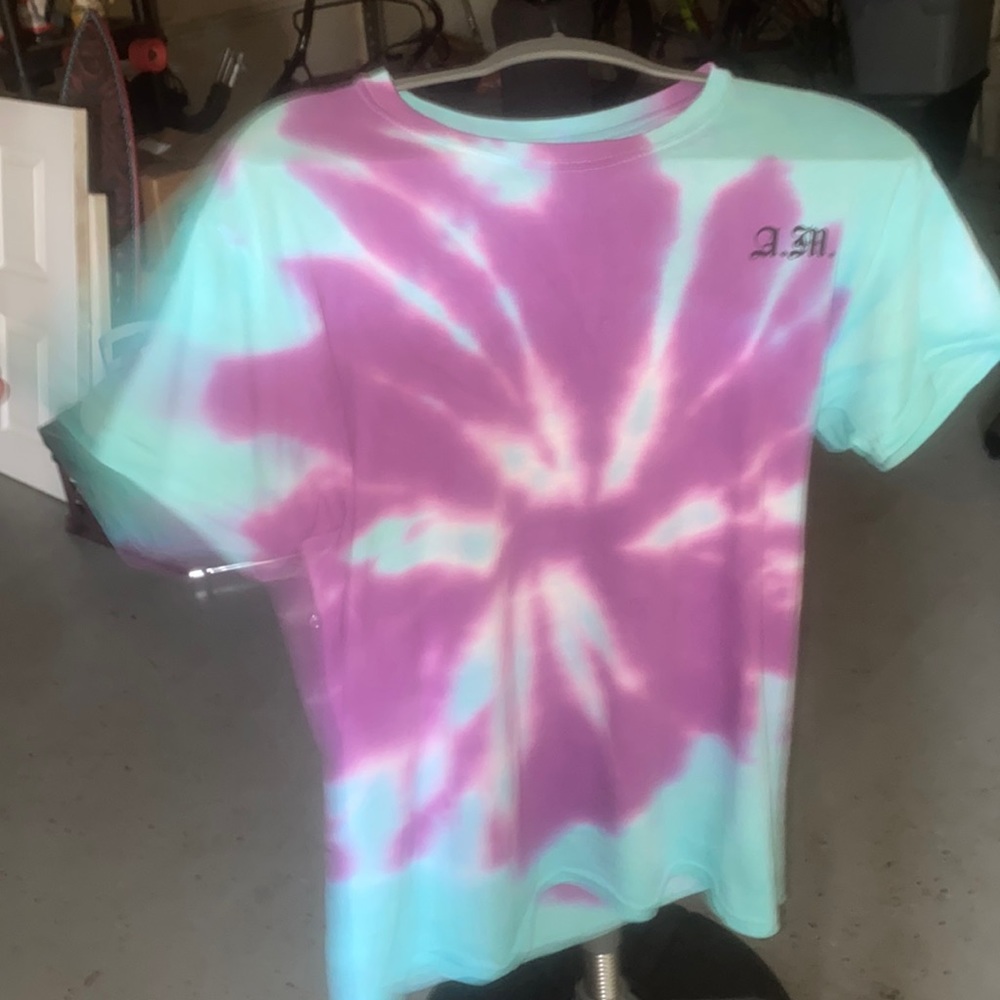 A.M. Heat custom unisex tie dye medium shirt
